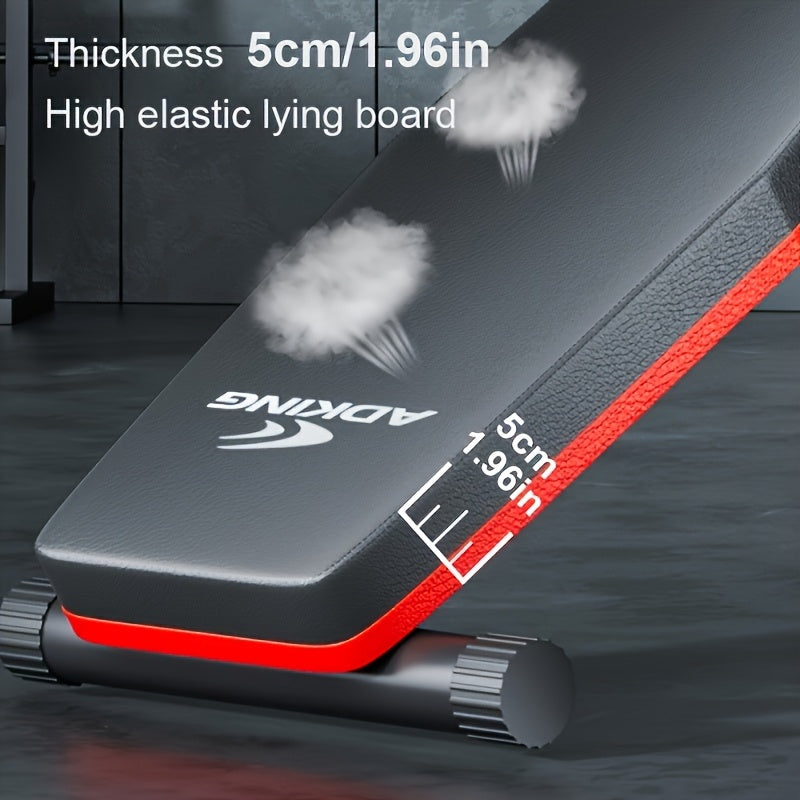 Adjustable Weight Bench - Practical Fitness Bench For Exercise, Simple Installation Design, 13 Ways To Exercise, Portable Fitness Strength Training Equipment For Home Gyms, Weight 600 Pounds, Complimentary Tension Rope