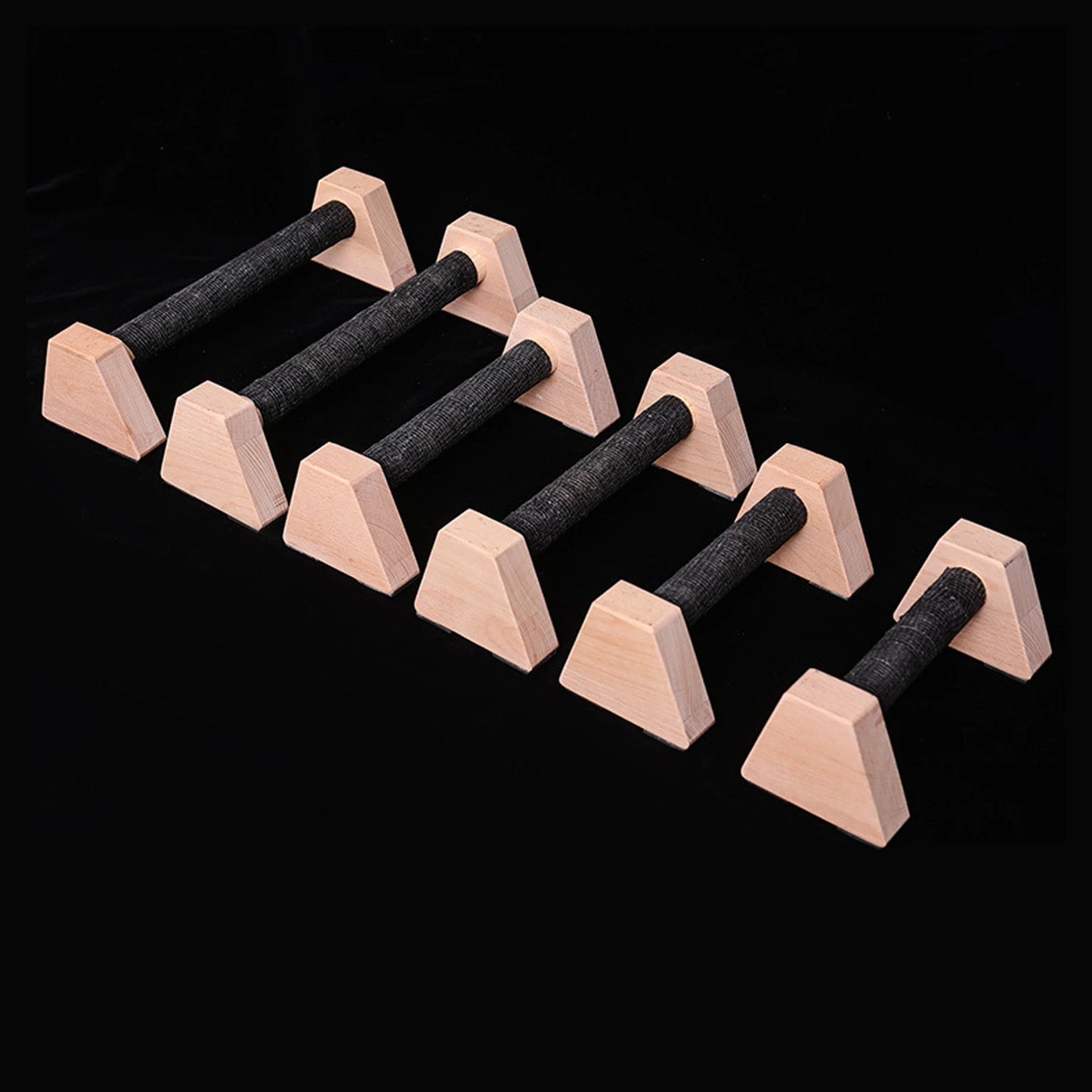 2x Push up Bars Stands Calisthenics Bars Portable Push Up Board Anti Slip Wood Workout Equipment For HomeGym Muscle Training