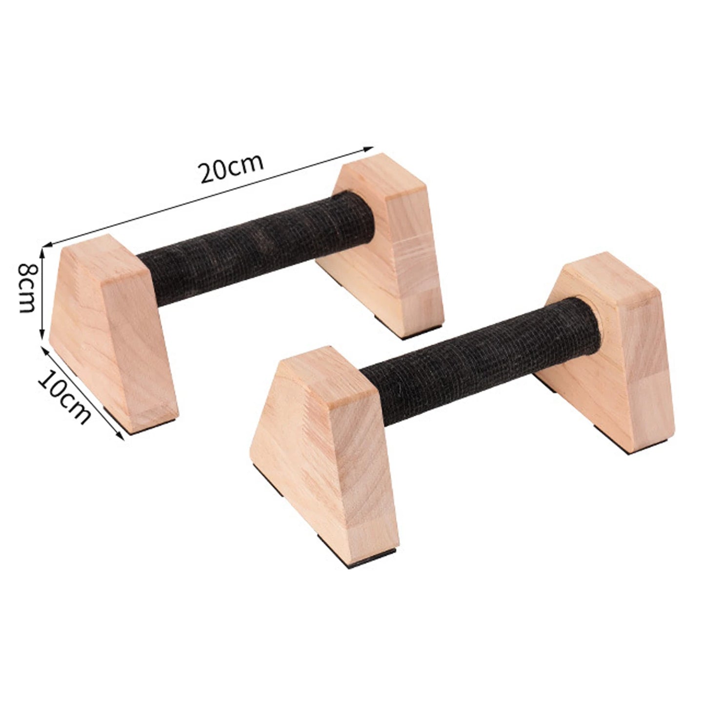 2x Push up Bars Stands Calisthenics Bars Portable Push Up Board Anti Slip Wood Workout Equipment For HomeGym Muscle Training