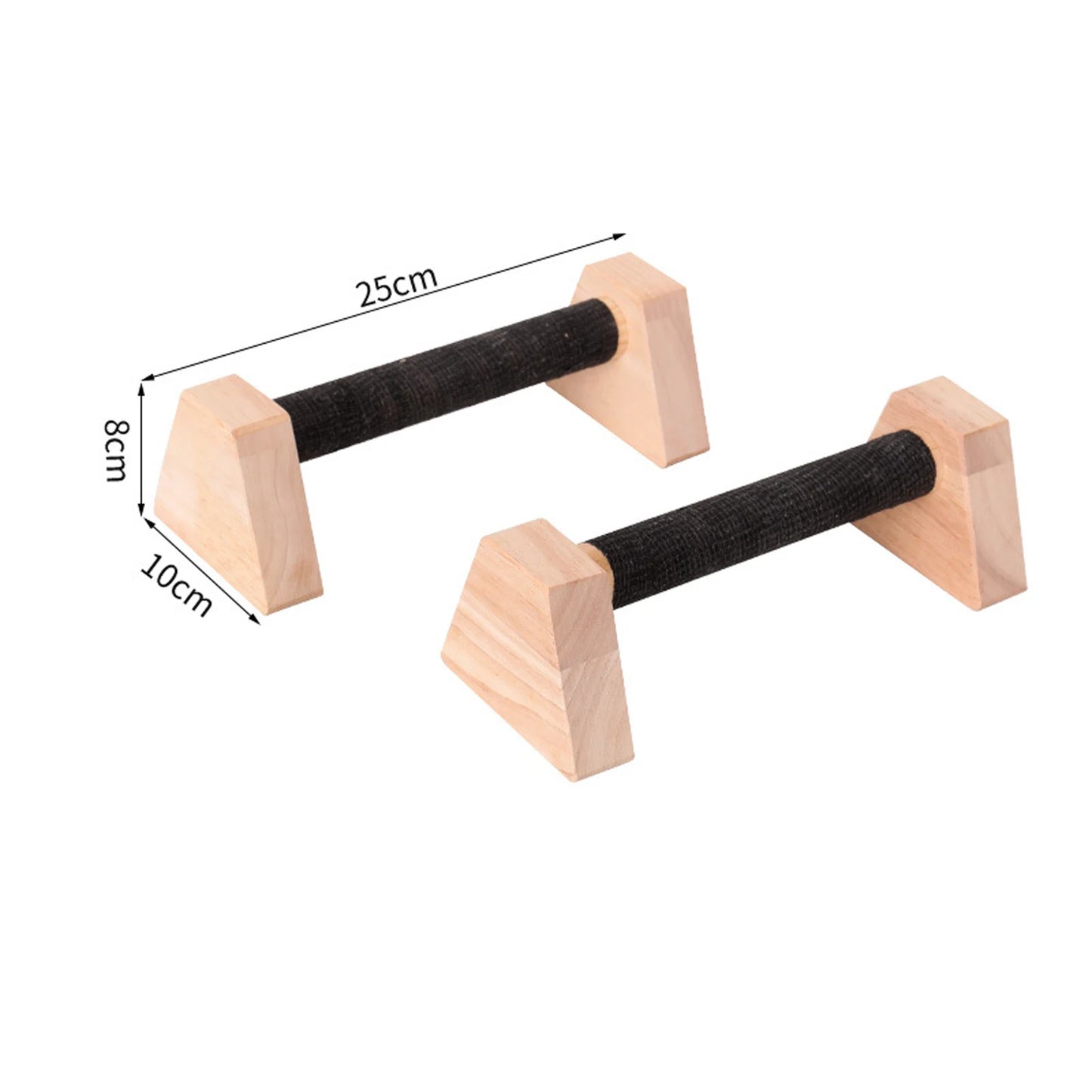 2x Push up Bars Stands Calisthenics Bars Portable Push Up Board Anti Slip Wood Workout Equipment For HomeGym Muscle Training