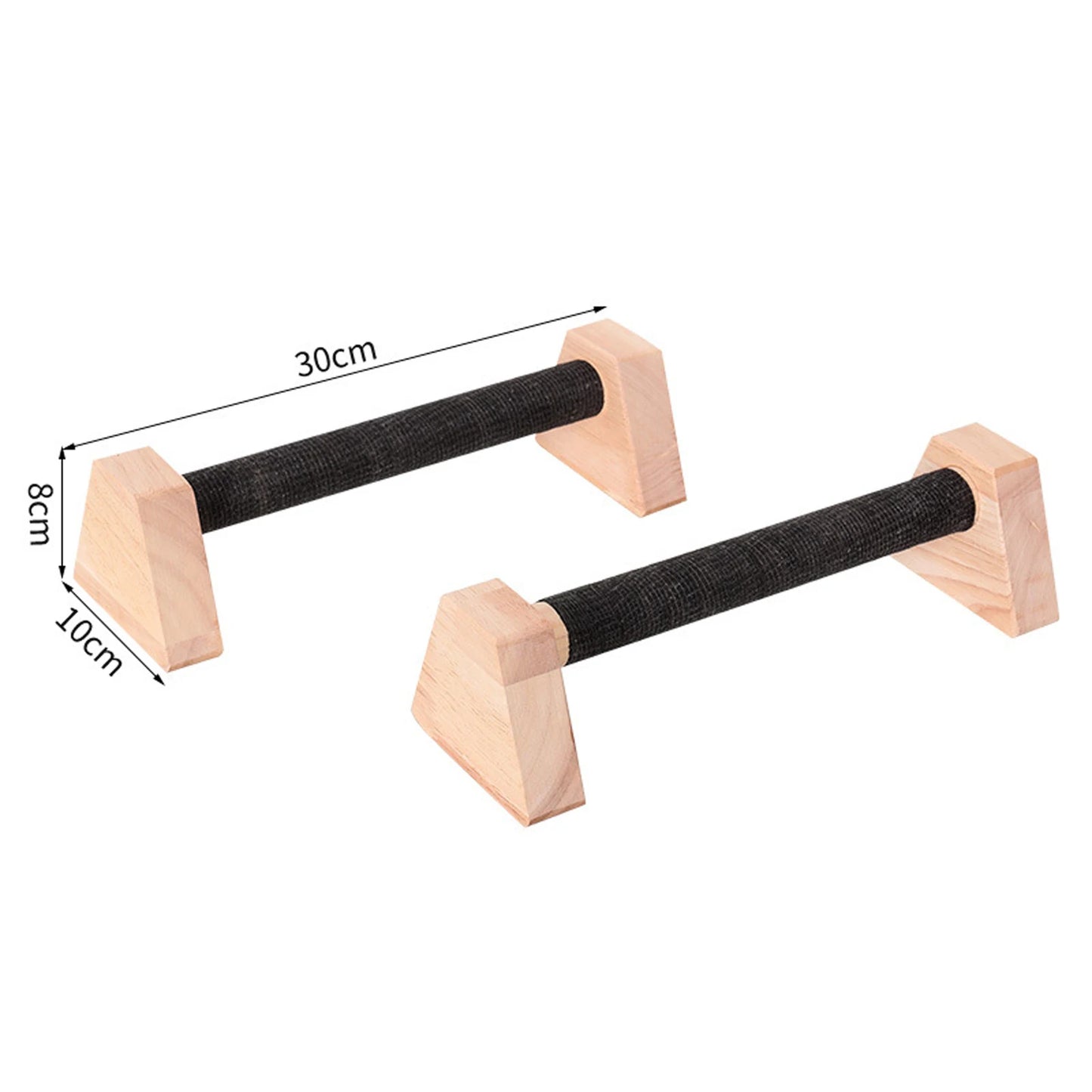 2x Push up Bars Stands Calisthenics Bars Portable Push Up Board Anti Slip Wood Workout Equipment For HomeGym Muscle Training