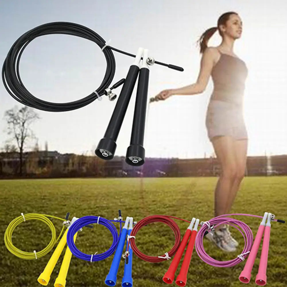 Corde à sauter à la corde réglable pour entraînement cardio, crossfit et autres sports de fitness