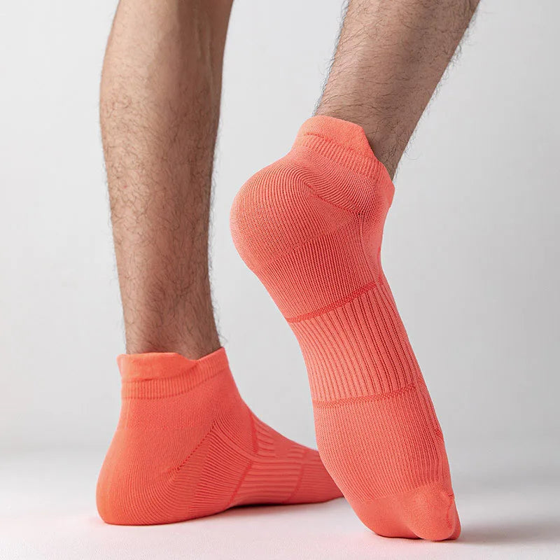Chaussettes de sport pour homme/femme, fines et respirantes, idéales pour le marathon, le fitness et l'athlétisme. Absorbantes et antidérapantes, elles sont courtes et basses.