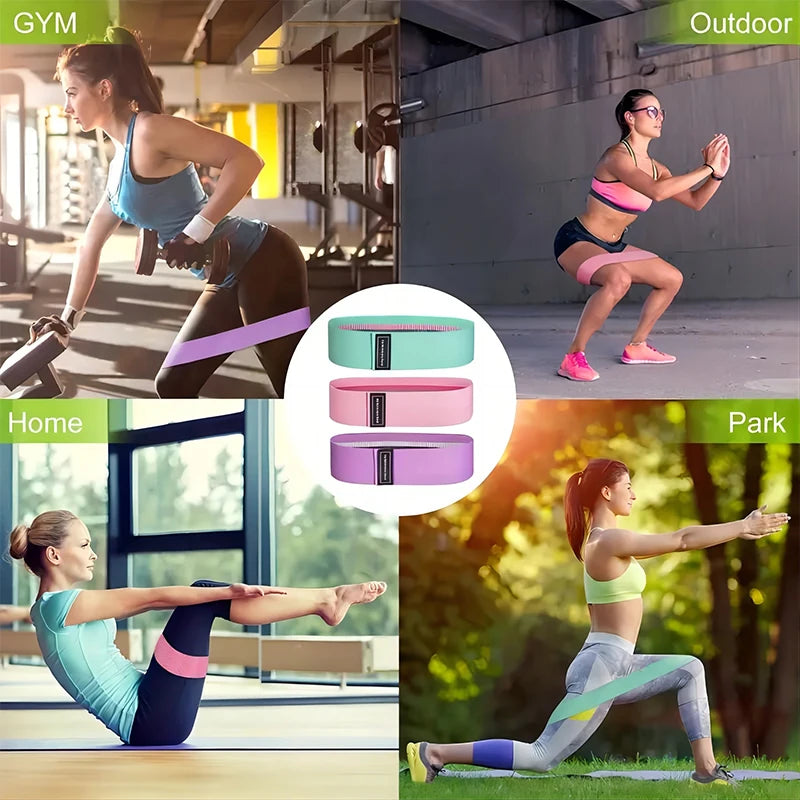 Elastic Bands Fitness Resistance Bands Yoga Pilates Hip Circle Expander Bands Gym Training Home Workout Equipment