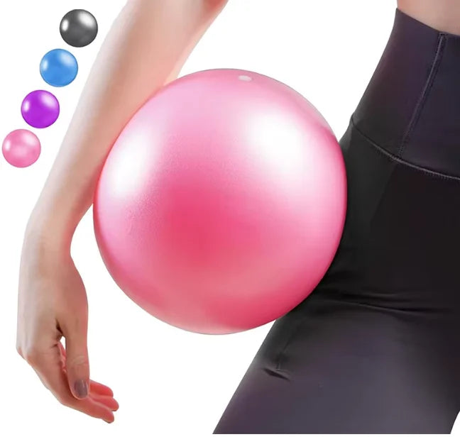 Ballon de yoga de 25 cm pour exercices de gymnastique, fitness, Pilates, équilibre, musculation, entraînement en intérieur et renforcement musculaire.