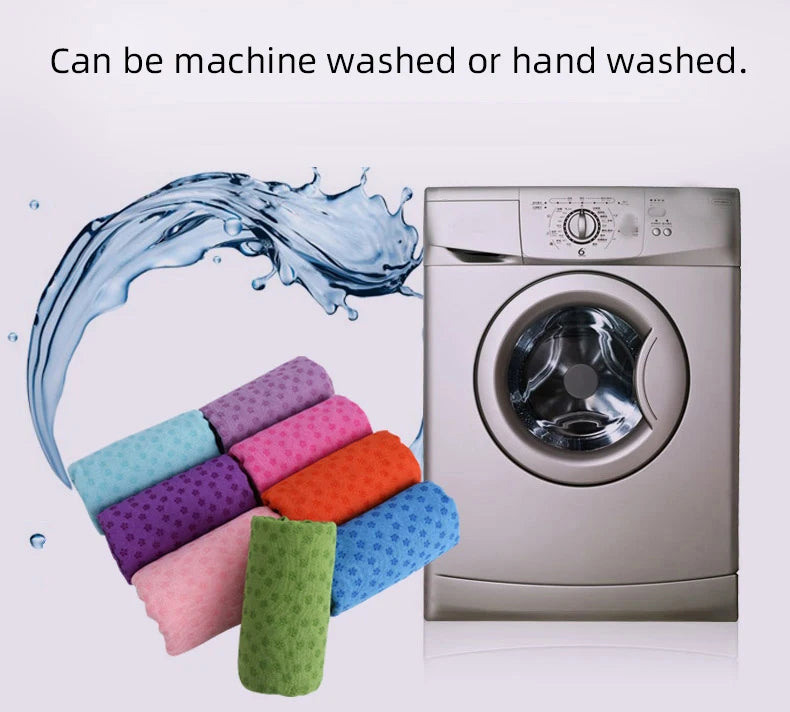 Serviettes de yoga, serviettes pour tapis de yoga chaud et épicé. Dotées de points d'adhérence pour absorber la transpiration et éviter de glisser, elles conviennent au yoga chaud et épicé.