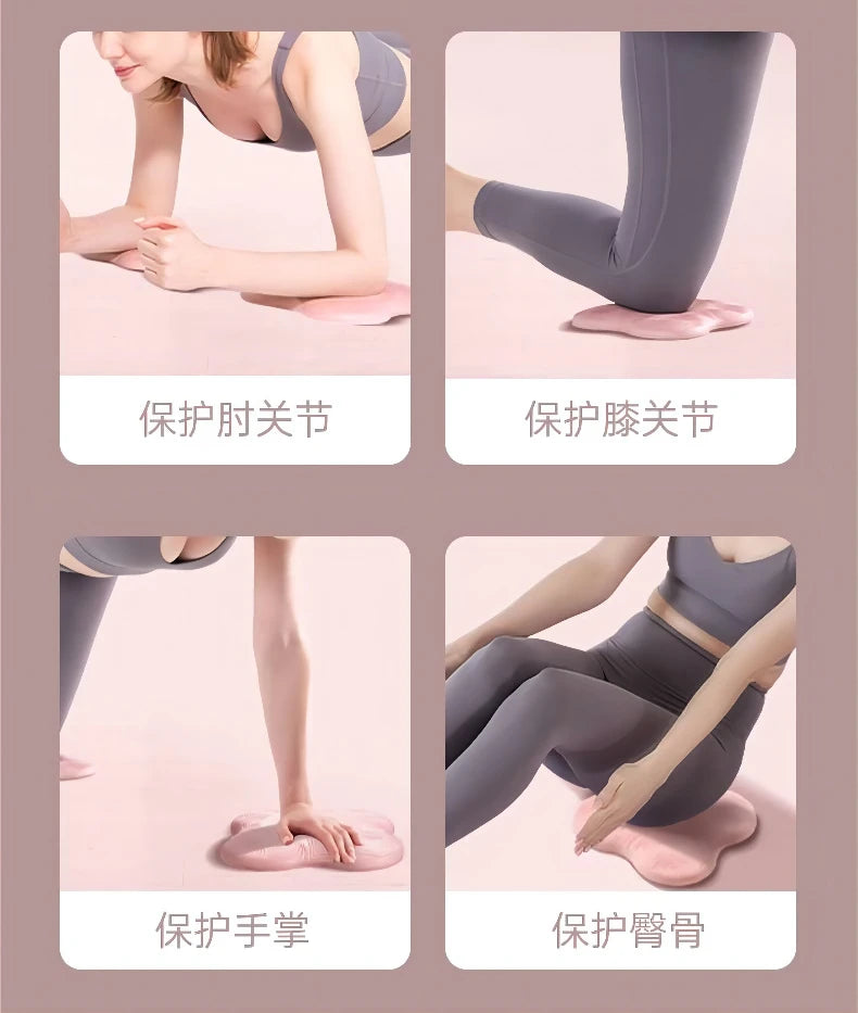 Tapis de yoga à genoux épais et plat avec genouillère et coudières portables, tapis de yoga pour le sport et le fitness