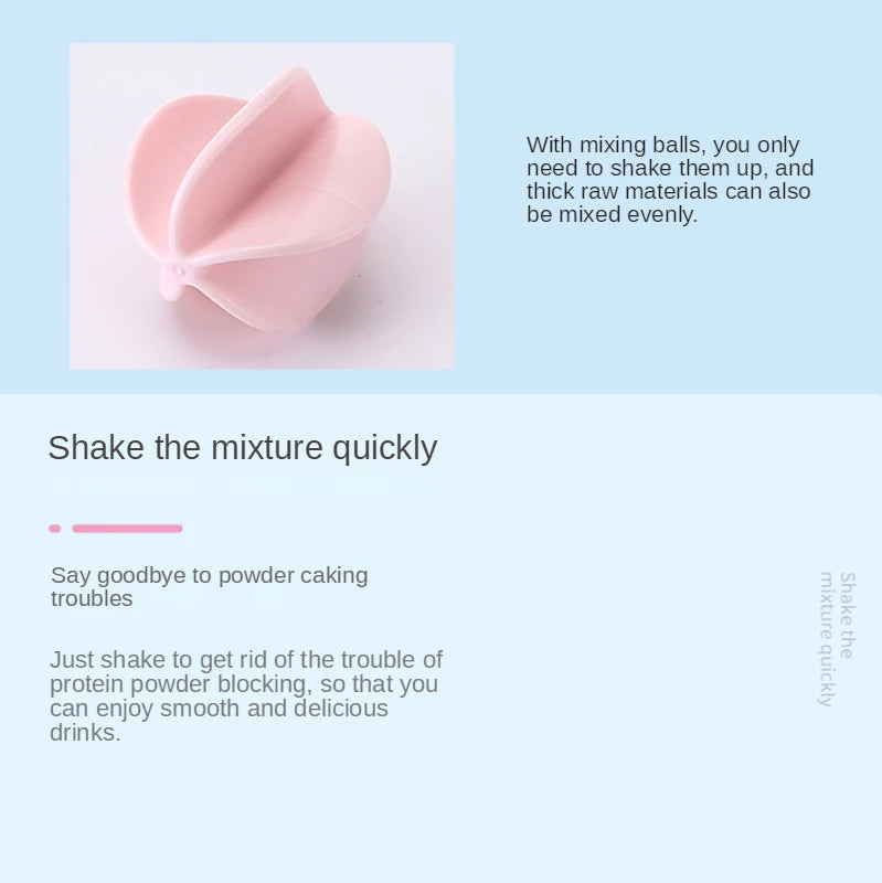 Bouteille shaker portable de 500/700 ml avec bille de mélange, idéale pour les boissons protéinées et les gourdes avant l'entraînement, sans BPA.