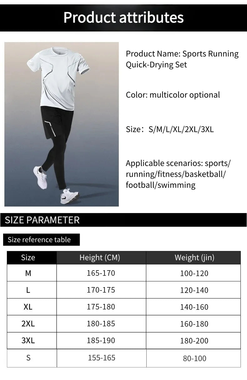 Vêtements de sport pour hommes : fitness, course à pied, séchage rapide, badminton, entraînement cycliste professionnel