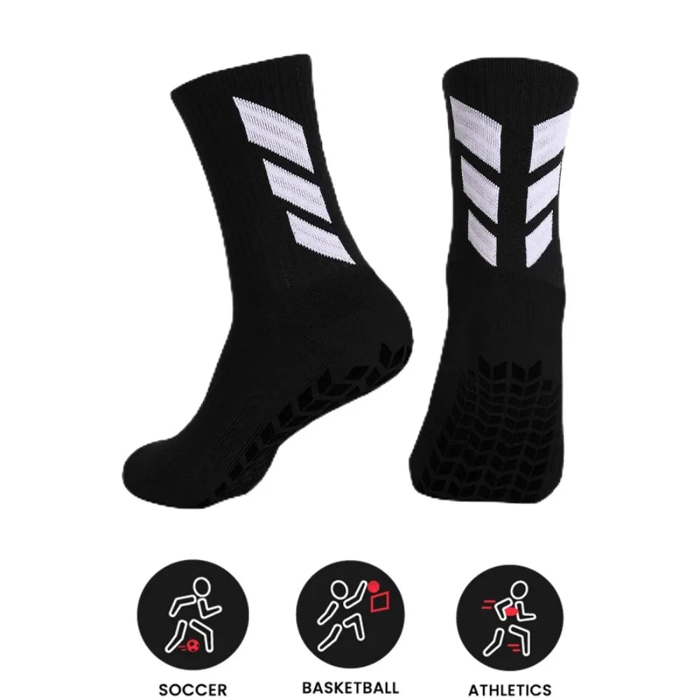 1 pair of socks football socks men's anti slip hospital yoga anti slip training sports socks