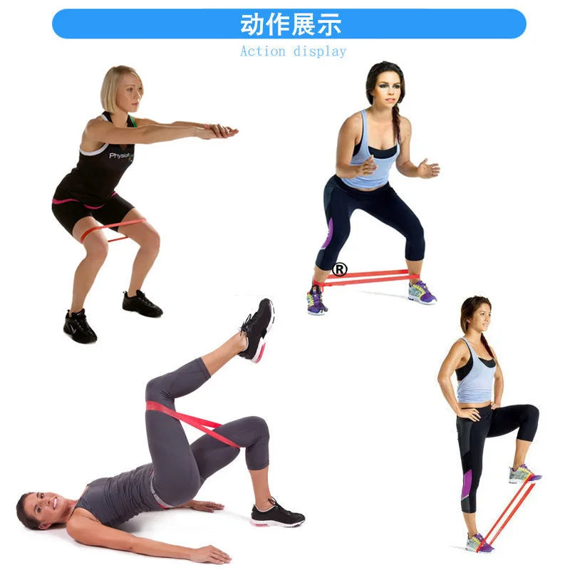 High Elasticity TPE Tensile Band, Resistance Band, Yoga Fitness Band, Stretching Band, Multifunctional Hip Loop, Elastic Ring