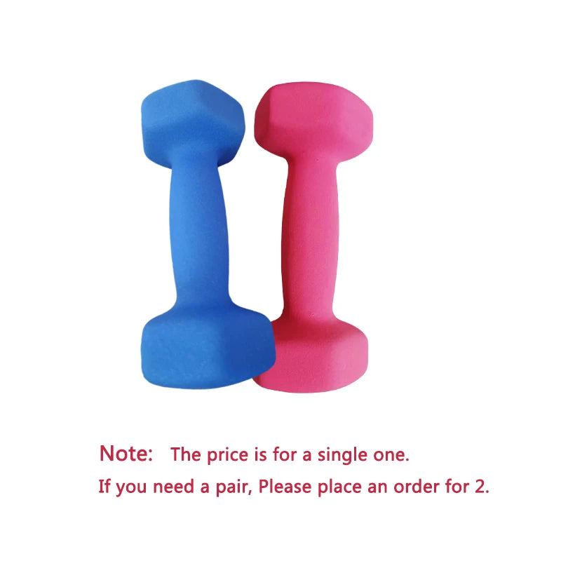 1kg women's dumbbell professional bones home fitness sports equipment weight loss multicolour plastic dip