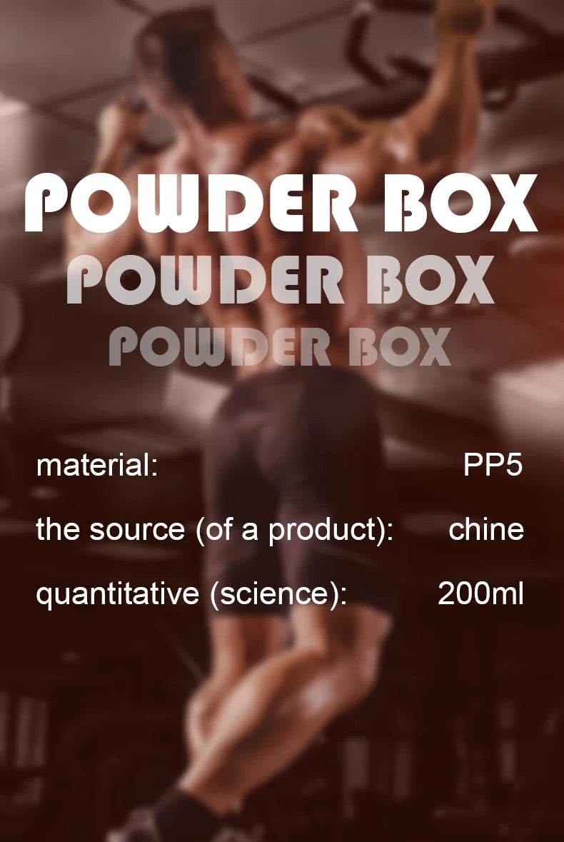 3-layer Portable Protein Powder Box Funnel Powder Box Fitness Supplement Bottle Individual Layers Storage Pill Box Snack Jars
