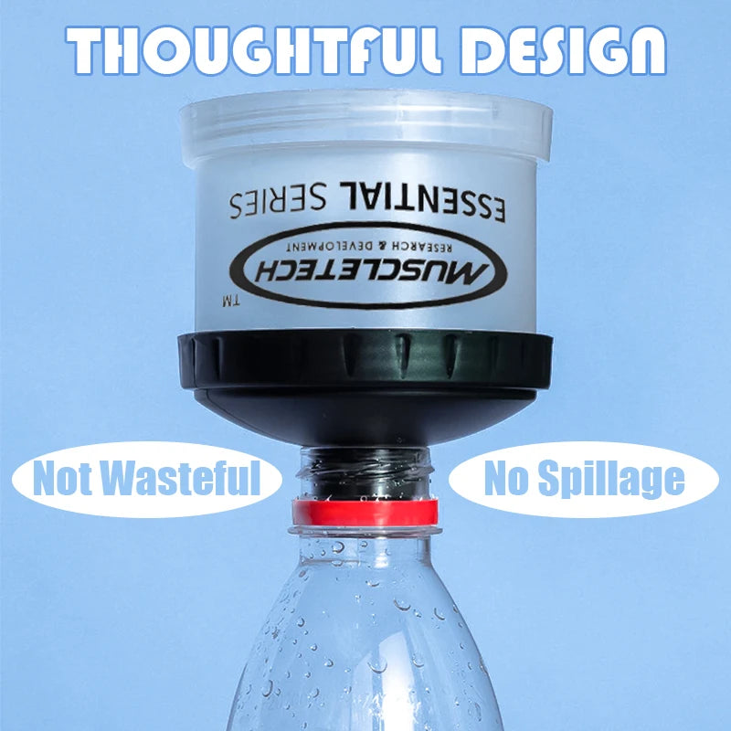 3-layer Portable Protein Powder Box Funnel Powder Box Fitness Supplement Bottle Individual Layers Storage Pill Box Snack Jars