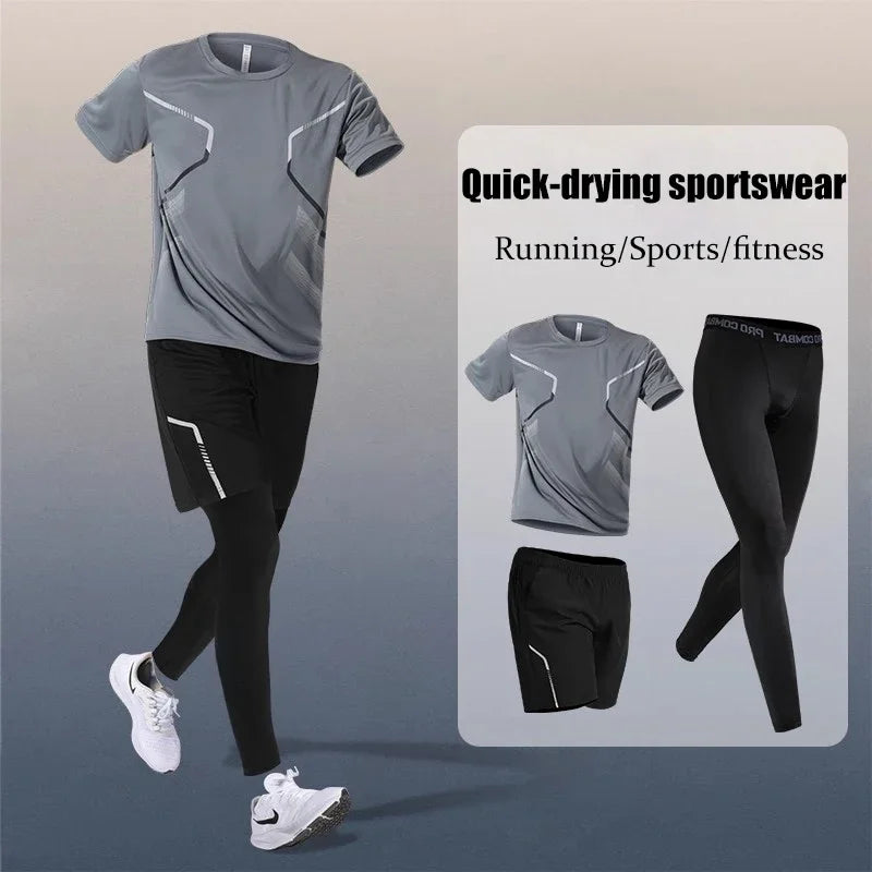 Vêtements de sport pour hommes : fitness, course à pied, séchage rapide, badminton, entraînement cycliste professionnel