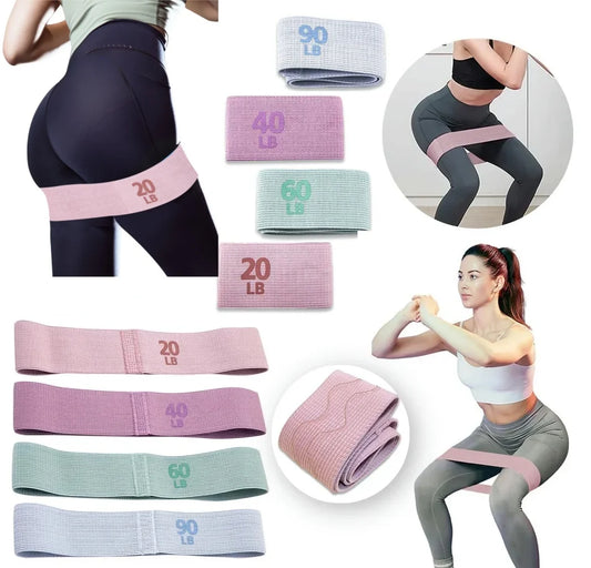 2025 Elastic Resistance Booty Workout Bands Anti-Slip Squat Expander Bands Portable Glute Thigh Elastic Bands Yoga Gym Equipment