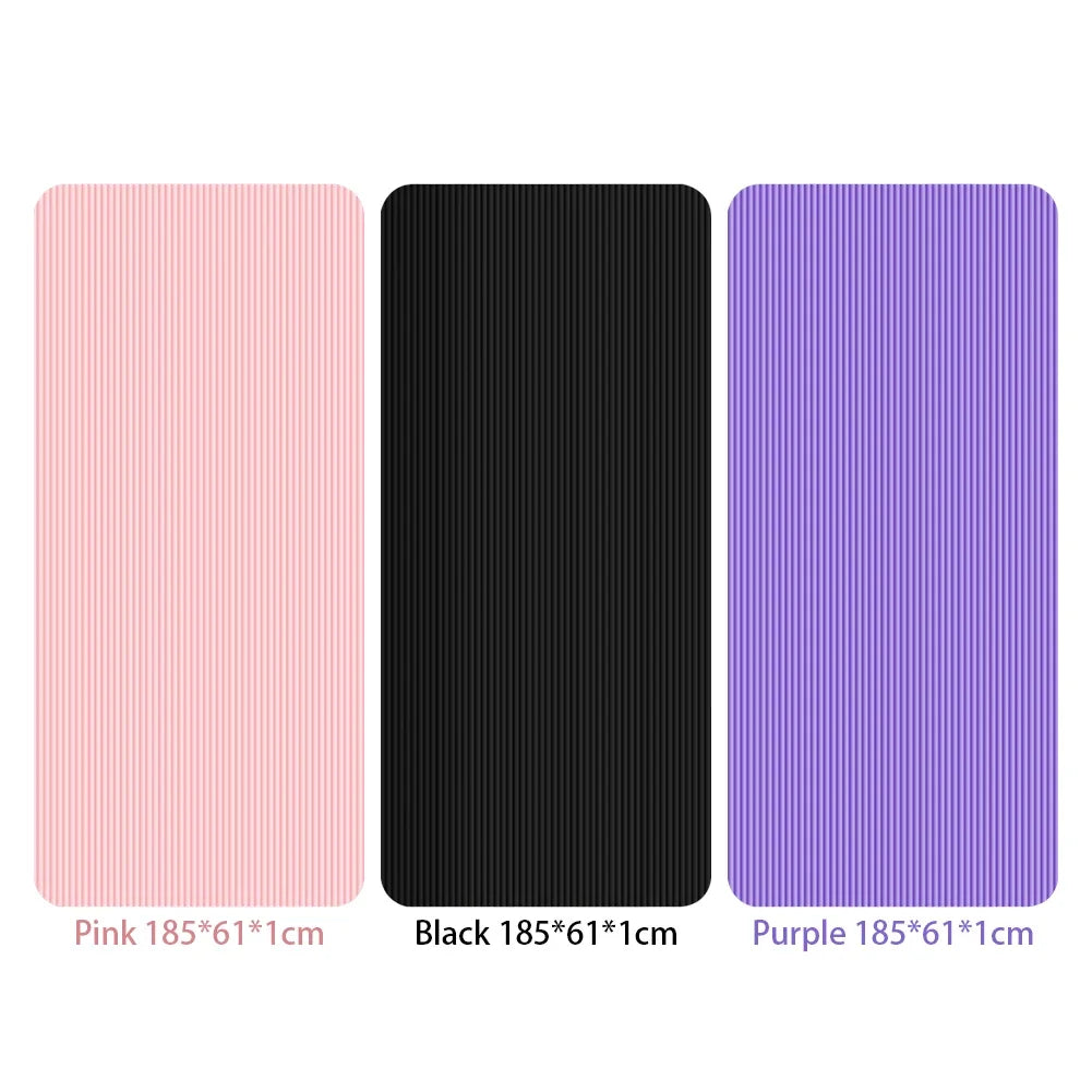 Yoga Mat Non Slip Exercise Mat Thick Solid Color Fitness Mat Yoga Workout Mat Multi-Function for Home Gym