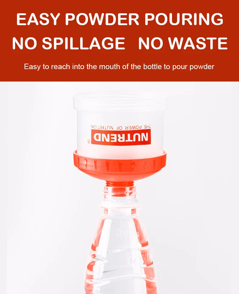 3-layer Portable Protein Powder Box Funnel Powder Box Fitness Supplement Bottle Individual Layers Storage Pill Box Snack Jars