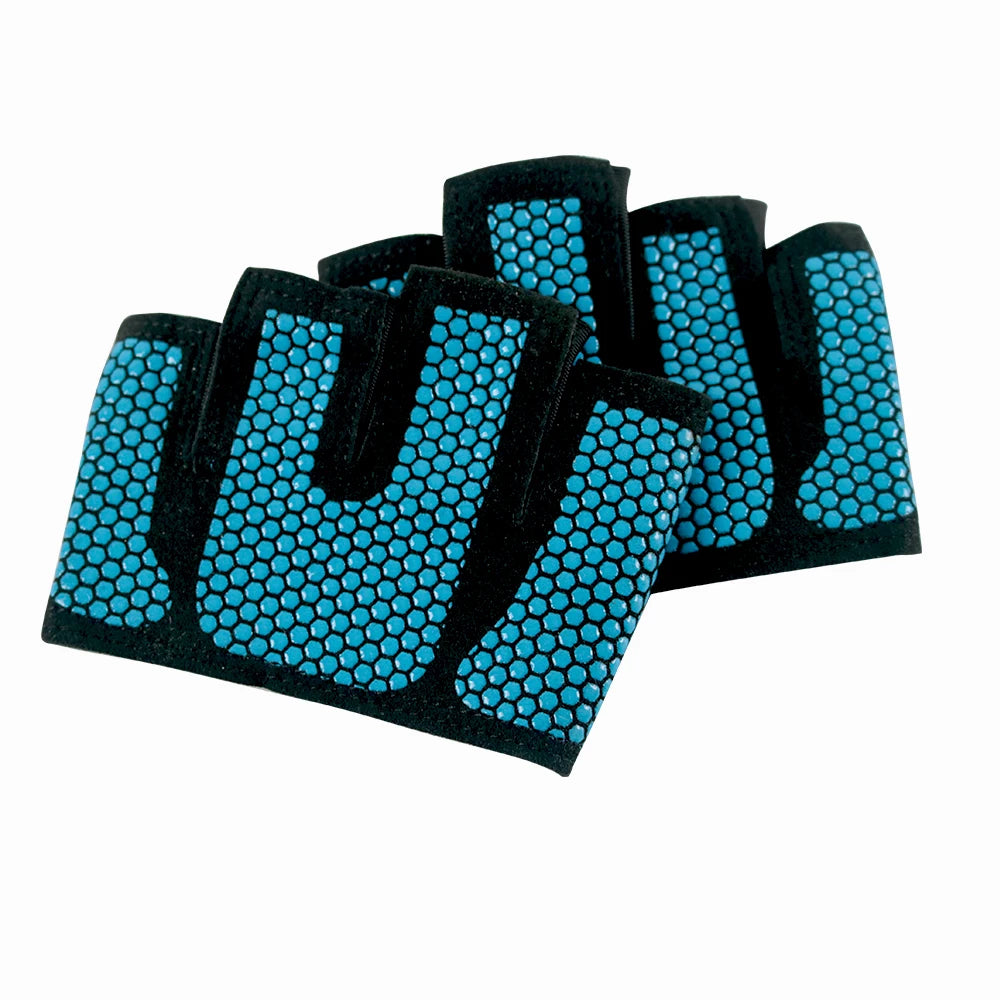 Gants de fitness demi-doigts pour hommes et femmes, antidérapants, en silicone, pour l'entraînement, les tractions et la musculation, protection des paumes.