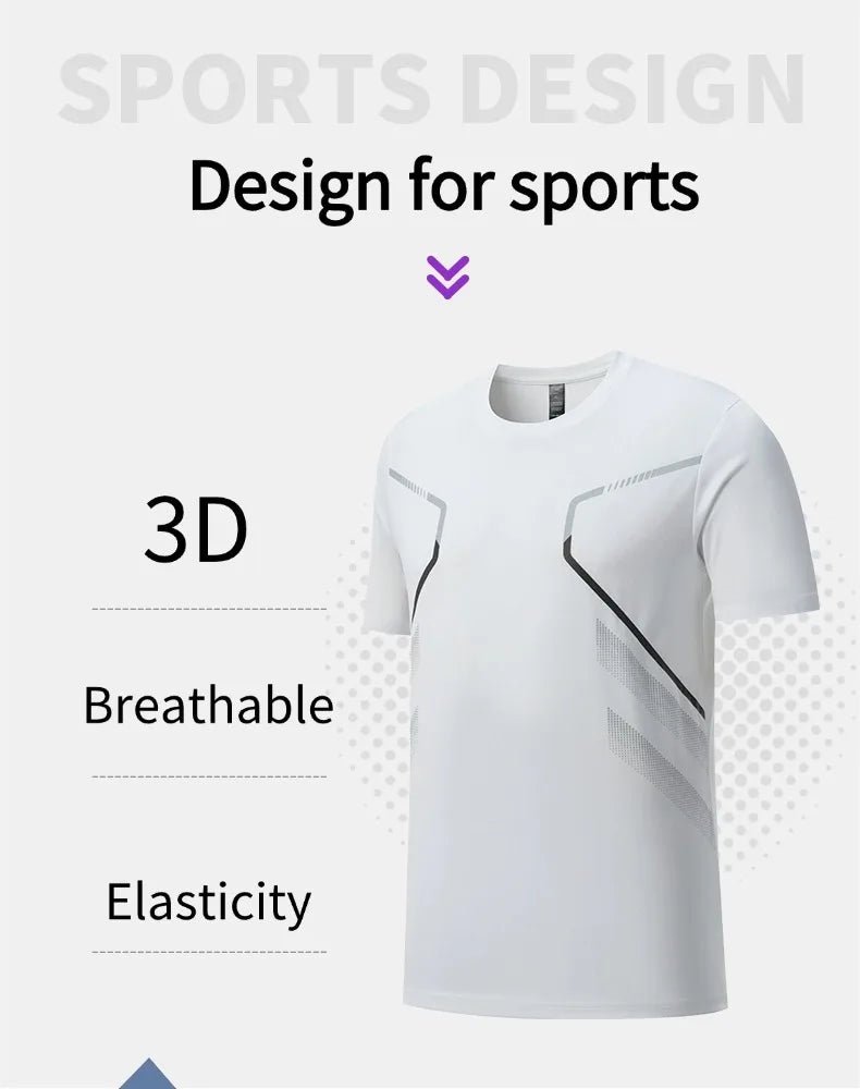 Vêtements de sport pour hommes : fitness, course à pied, séchage rapide, badminton, entraînement cycliste professionnel