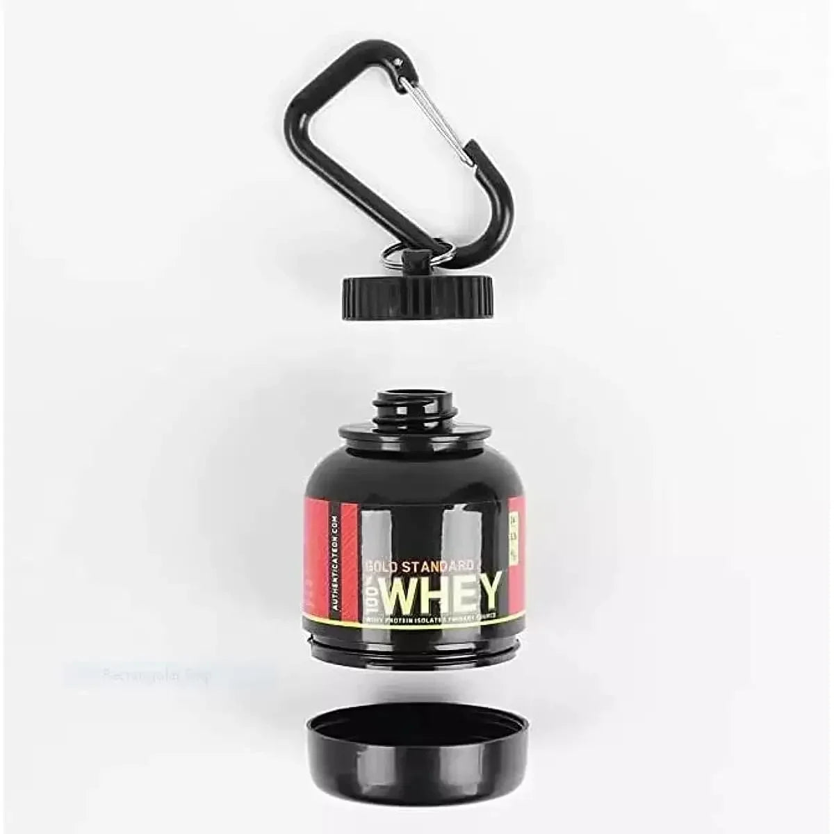 Flacon de stockage portable 100/200 ml pour compléments protéinés en poudre - Léger et étanche