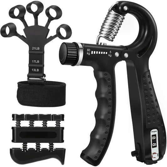 Poignées de renforcement musculaire pour hommes, entraînement professionnel, rééducation des bras et des mains, réduction du stress, nombre de poignées ajustables