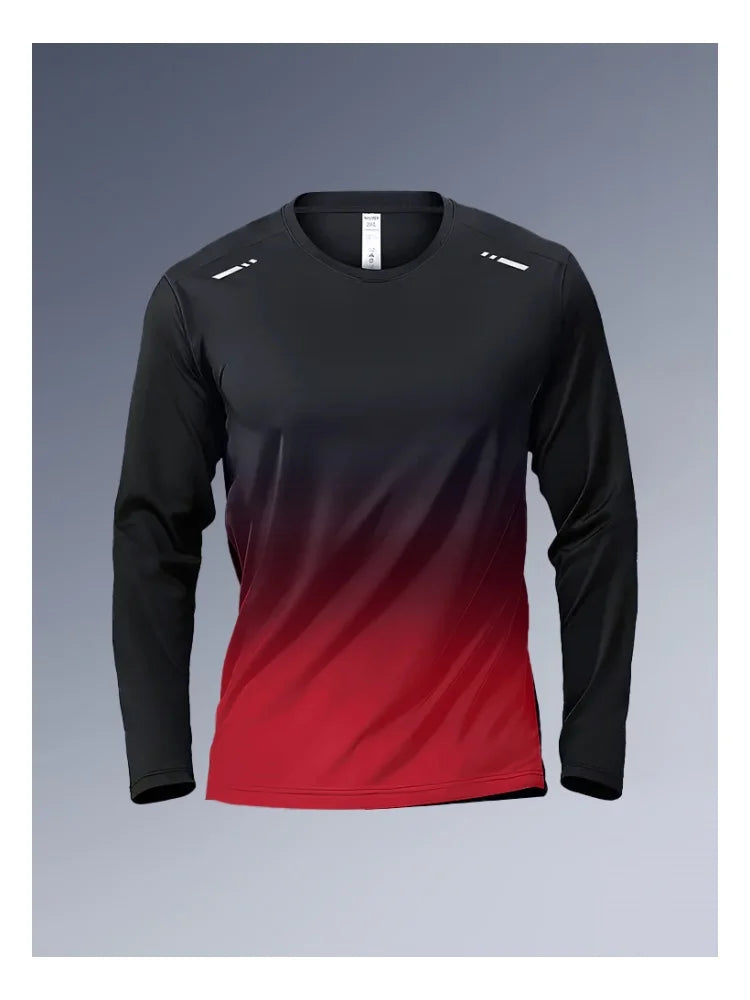 Fitness Clothes Men's Long sleeved T-shirt  Autumn Winter Tights Quick-Drying Clothes Training Sports T-Shirt basketball Running