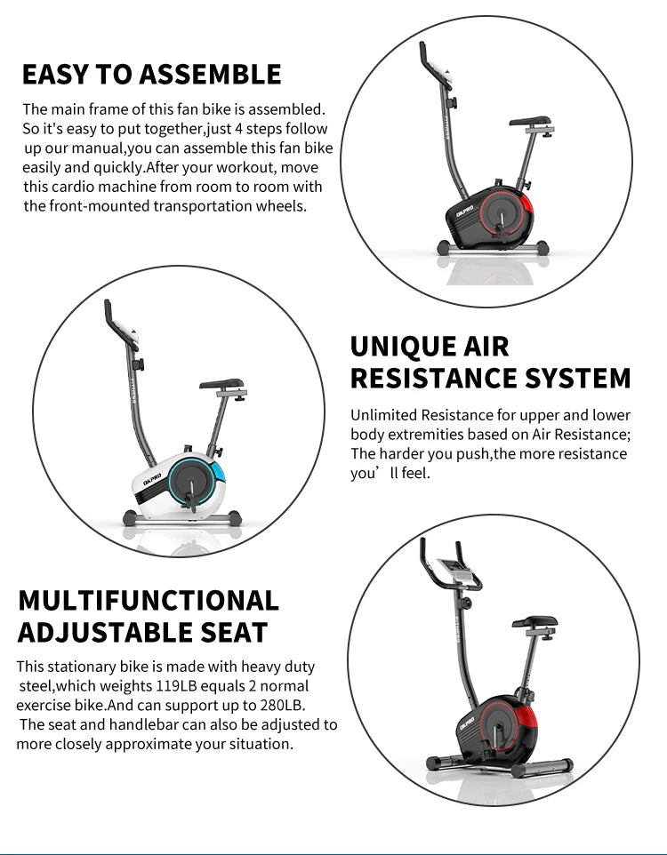 Gym Workout Indoor Exercise Spin Training Upright Bike