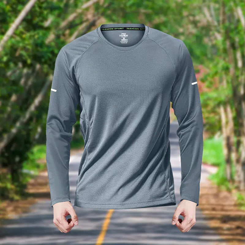 Fitness Clothes Men's Long sleeved T-shirt  Autumn Winter Tights Quick-Drying Clothes Training Sports T-Shirt basketball Running