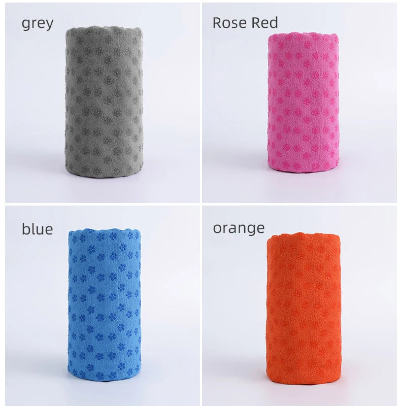 Serviettes de yoga, serviettes pour tapis de yoga chaud et épicé. Dotées de points d'adhérence pour absorber la transpiration et éviter de glisser, elles conviennent au yoga chaud et épicé.