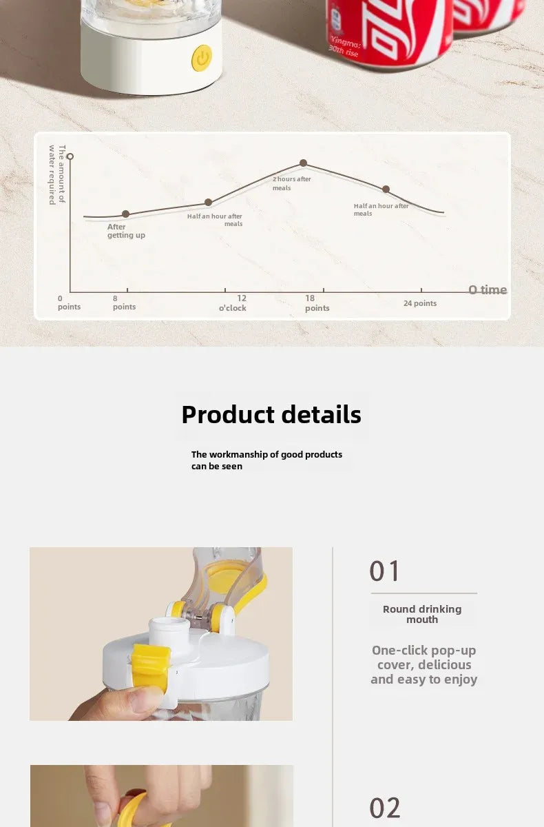 Premium Electric Protein Shaker Bottle Portable Mixer Cup USB Rechargeable Shaker Cups for Protein Shakes Sports Fitness Cup