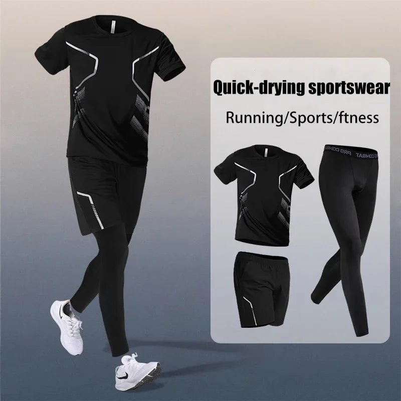 Vêtements de sport pour hommes : fitness, course à pied, séchage rapide, badminton, entraînement cycliste professionnel