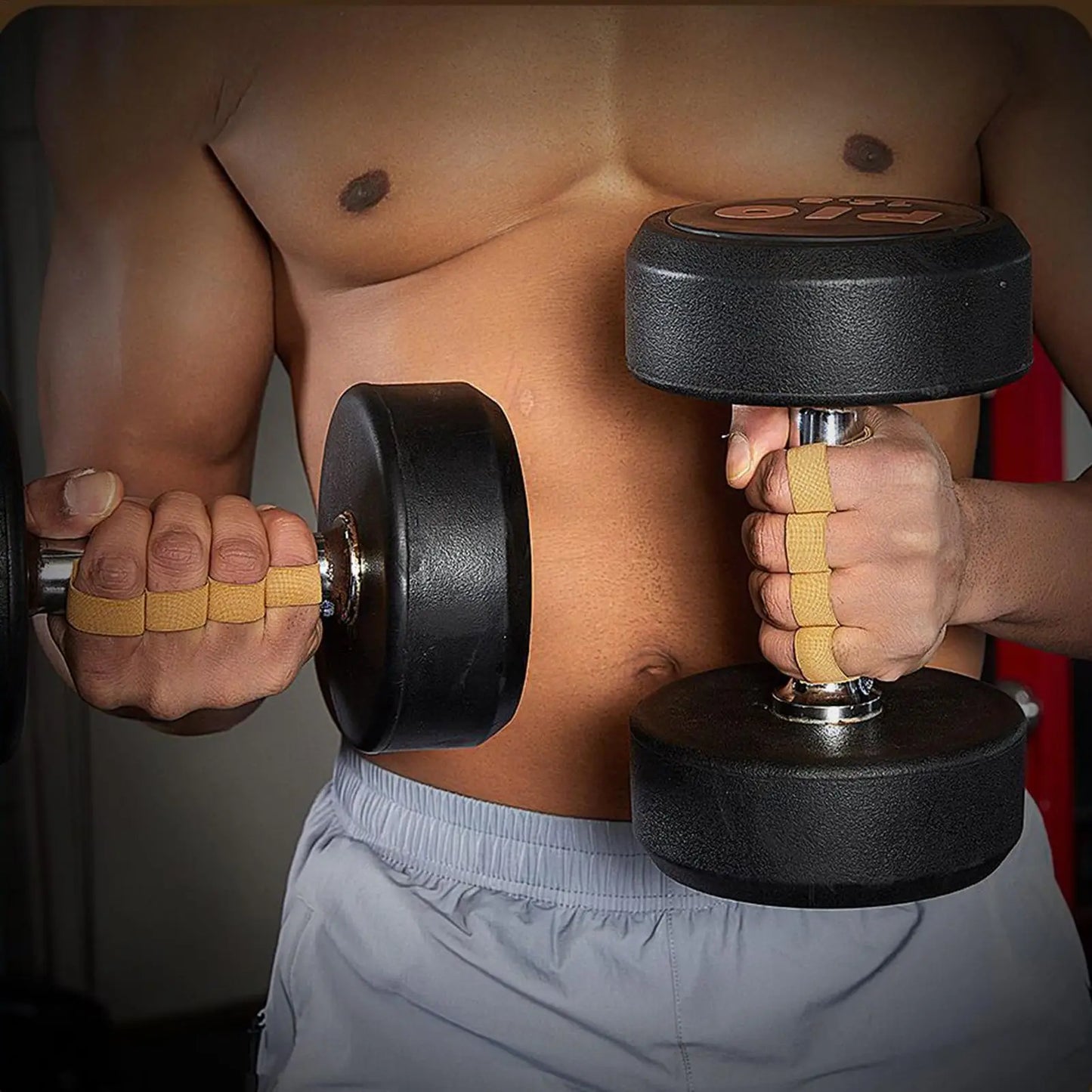 Workout Grips Ergonomic Wraps Gloves 1 Pair Pull-Up Bar Training Grips For Men Women Exerciser Fitness Weightlifting