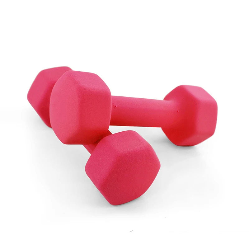 1kg women's dumbbell professional bones home fitness sports equipment weight loss multicolour plastic dip