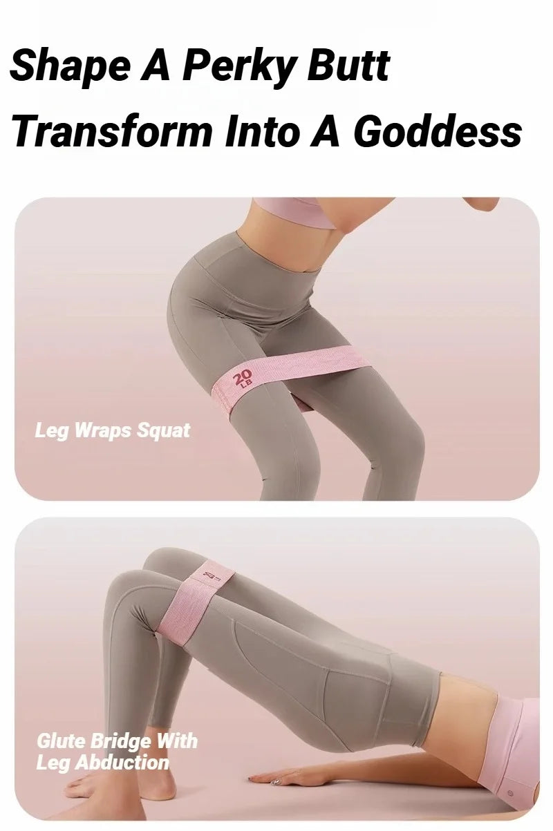 Elastic Workout Bands Anti-Slip Squat Portable Glute Thigh Yoga Gym Equipment Resistance For Legs And Butt Hip Booty Fitness