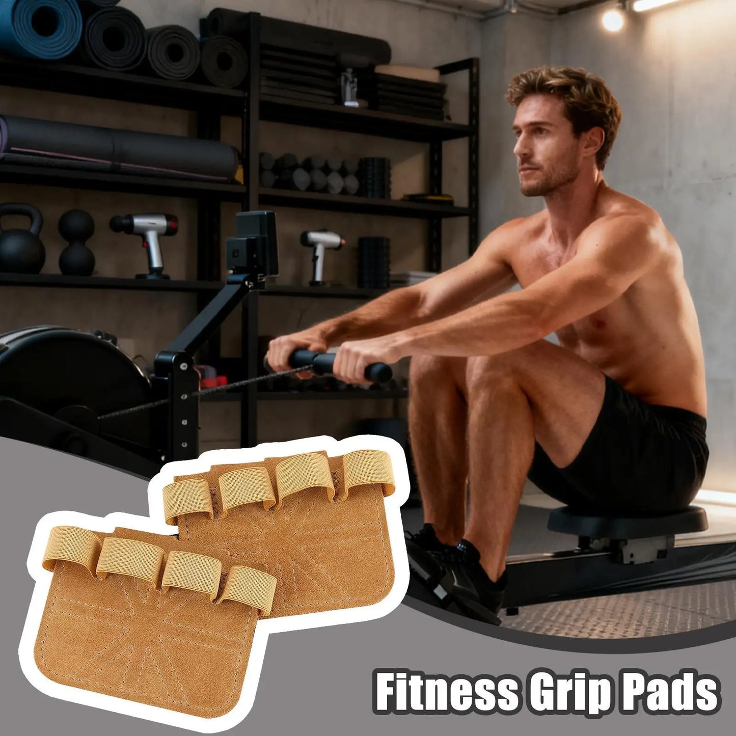 Workout Grips Ergonomic Wraps Gloves 1 Pair Pull-Up Bar Training Grips For Men Women Exerciser Fitness Weightlifting