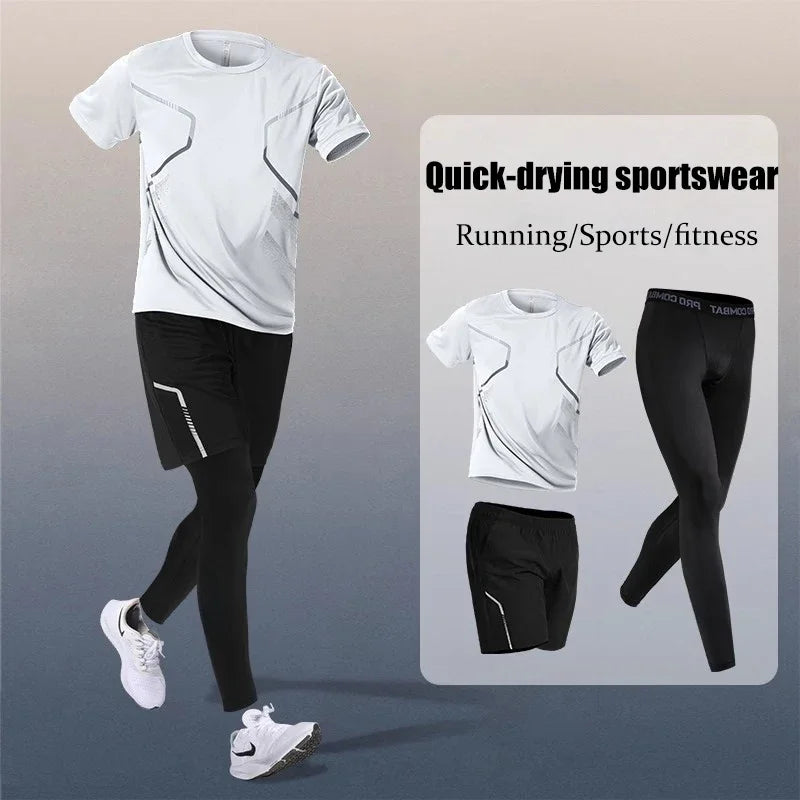 Vêtements de sport pour hommes : fitness, course à pied, séchage rapide, badminton, entraînement cycliste professionnel