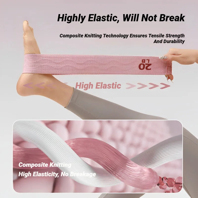 Elastic Workout Bands Anti-Slip Squat Portable Glute Thigh Yoga Gym Equipment Resistance For Legs And Butt Hip Booty Fitness