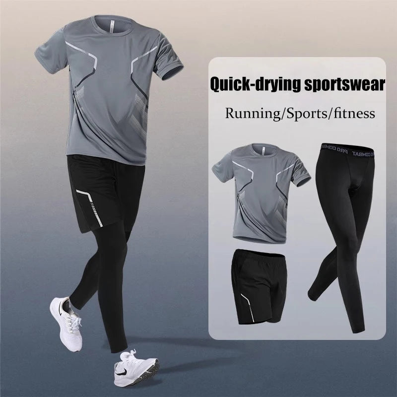 Vêtements de sport pour hommes : fitness, course à pied, séchage rapide, badminton, entraînement cycliste professionnel
