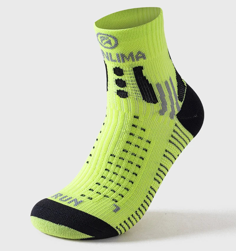 Fitness Sports Socks Men Women Middle Tube Non-Slip Quick-Drying Breathable Running Marathon Basketball Training Socks