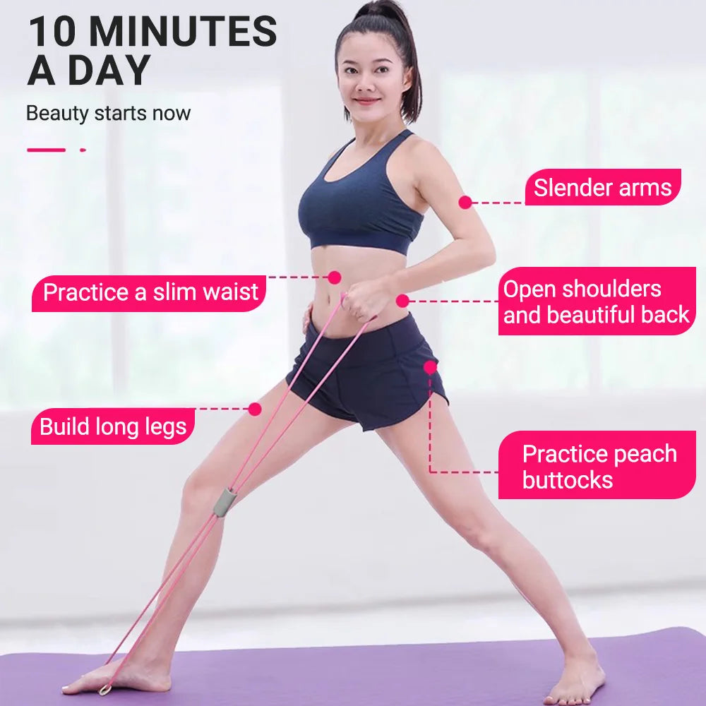 Yoga Elastic Exercise Bands Women Men Fitness Equipment Crossfit Bodybuilding Workout Tension Rope Resistance Band Home Gym