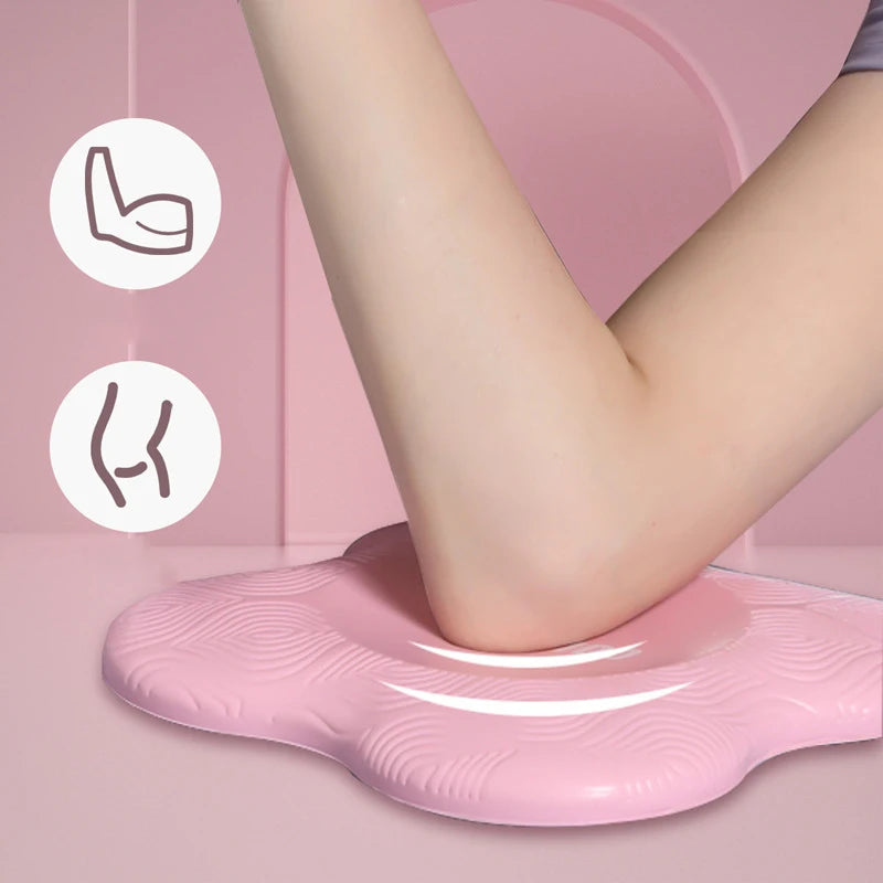 Tapis de yoga à genoux épais et plat avec genouillère et coudières portables, tapis de yoga pour le sport et le fitness