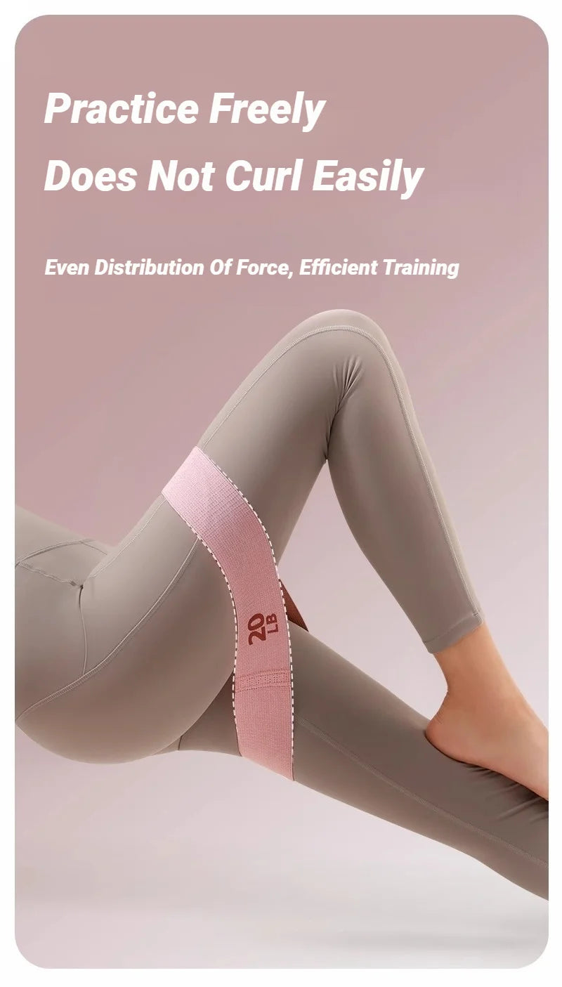 Elastic Workout Bands Anti-Slip Squat Portable Glute Thigh Yoga Gym Equipment Resistance For Legs And Butt Hip Booty Fitness