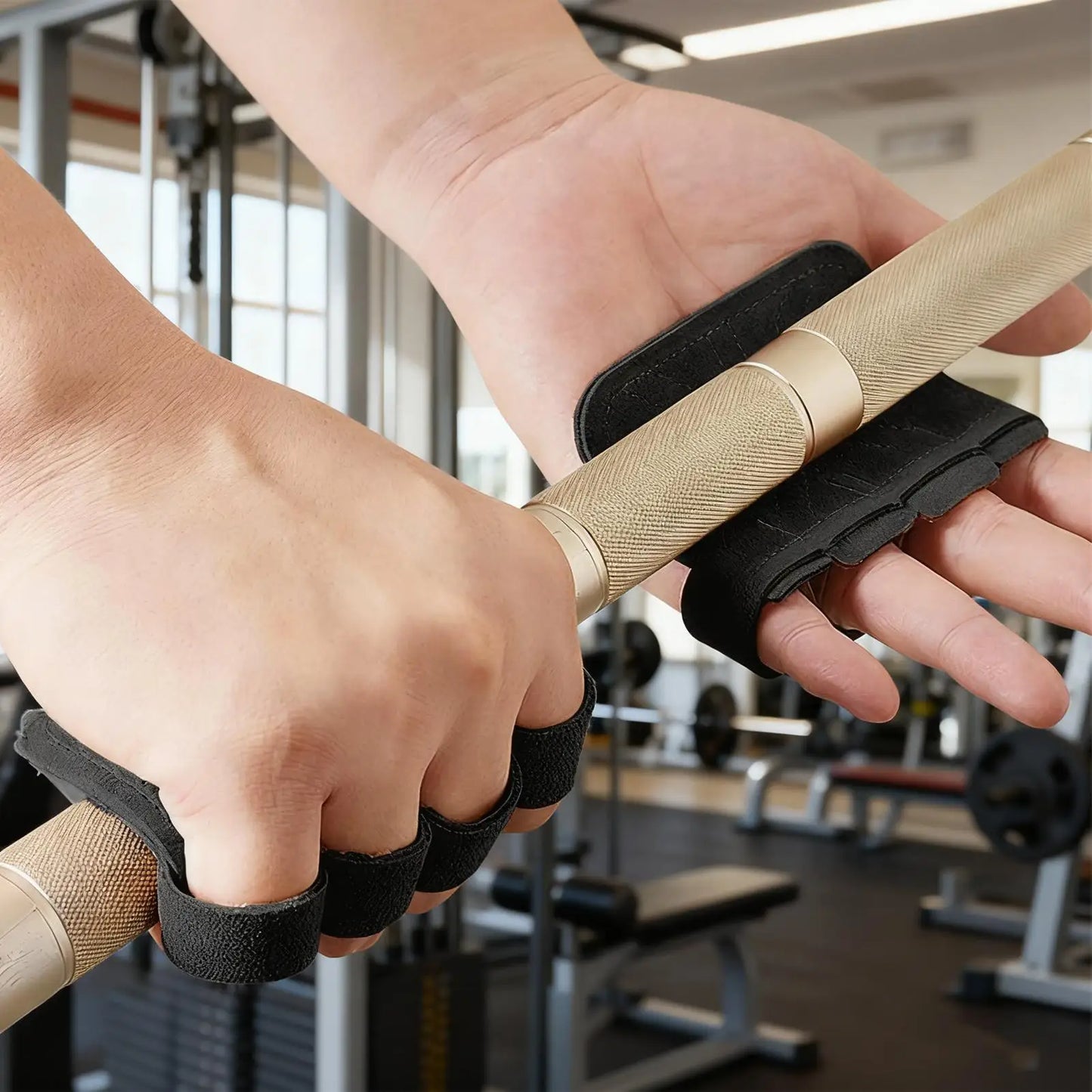 Workout Grips Ergonomic Wraps Gloves 1 Pair Pull-Up Bar Training Grips For Men Women Exerciser Fitness Weightlifting