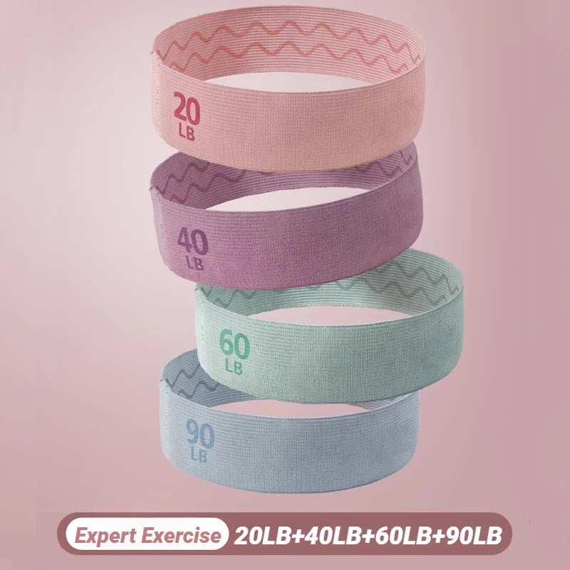 Elastic Workout Bands Anti-Slip Squat Portable Glute Thigh Yoga Gym Equipment Resistance For Legs And Butt Hip Booty Fitness