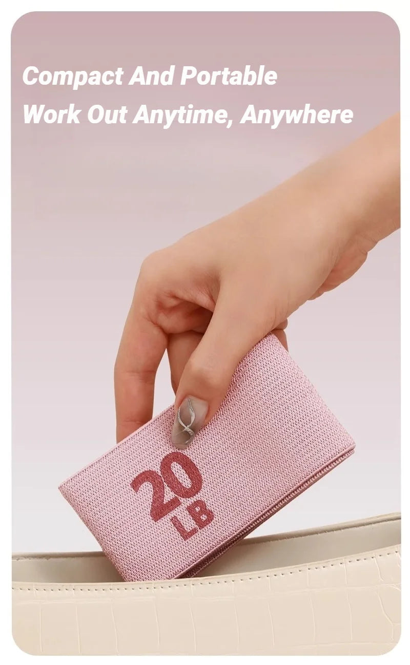 Elastic Workout Bands Anti-Slip Squat Portable Glute Thigh Yoga Gym Equipment Resistance For Legs And Butt Hip Booty Fitness