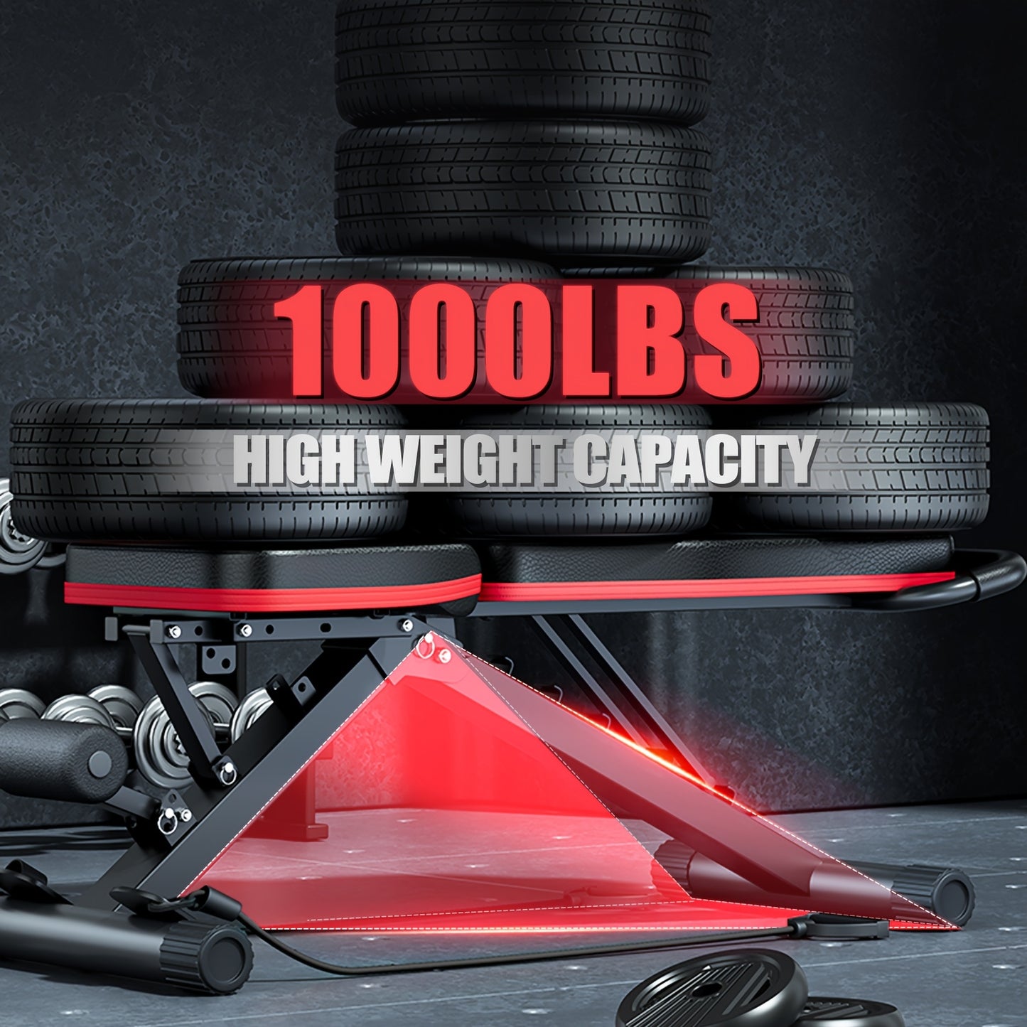 Adjustable Weight Bench, Utility Workout Bench Foldable Incline Decline Benches for Home Gym Full Body Workout, Load 770LBS, Adjustable Bench for Weights, Weight Lifting Bench, Weight Bench for Home Workouts, Sit Up Exercise